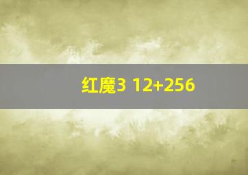 红魔3 12+256